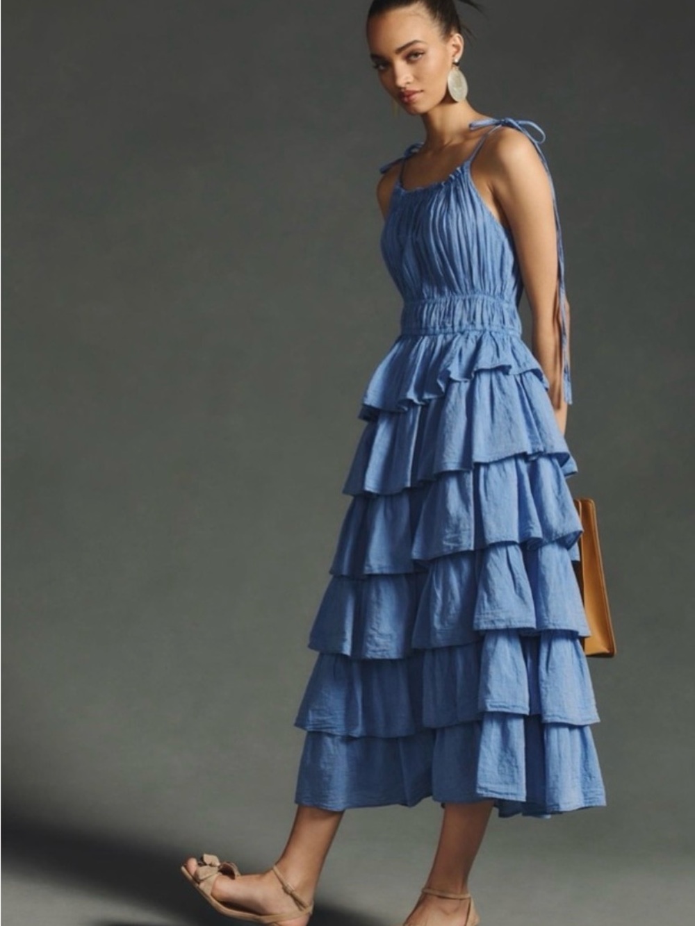 Devotion Twins Tiered Ruffled Dress Anthropologie - Picture 2 of 14